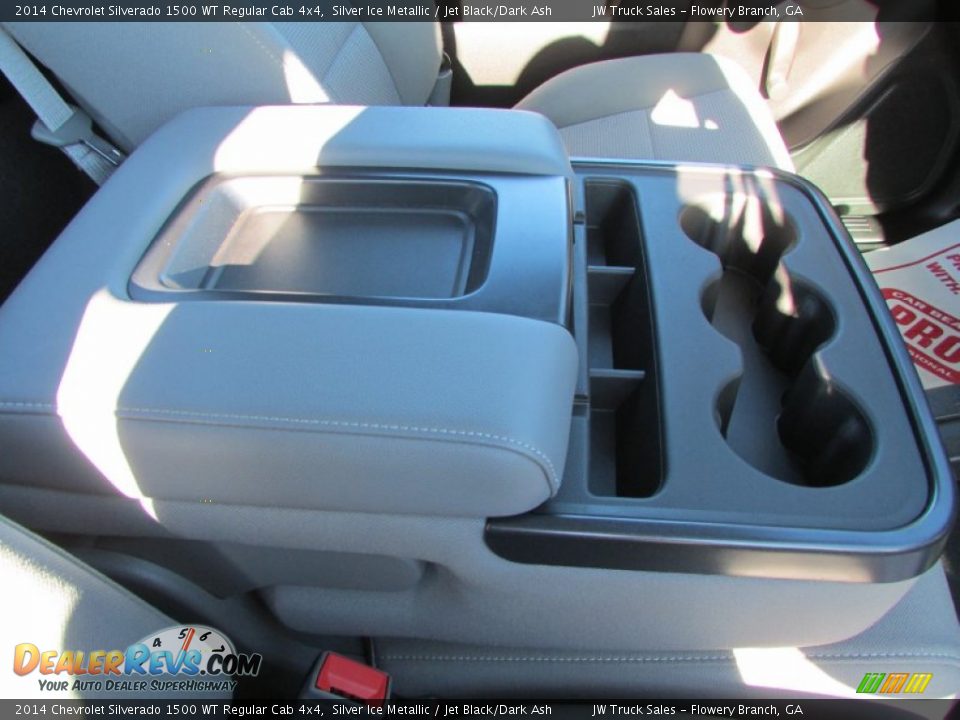2014 Chevrolet Silverado 1500 WT Regular Cab 4x4 Silver Ice Metallic / Jet Black/Dark Ash Photo #28