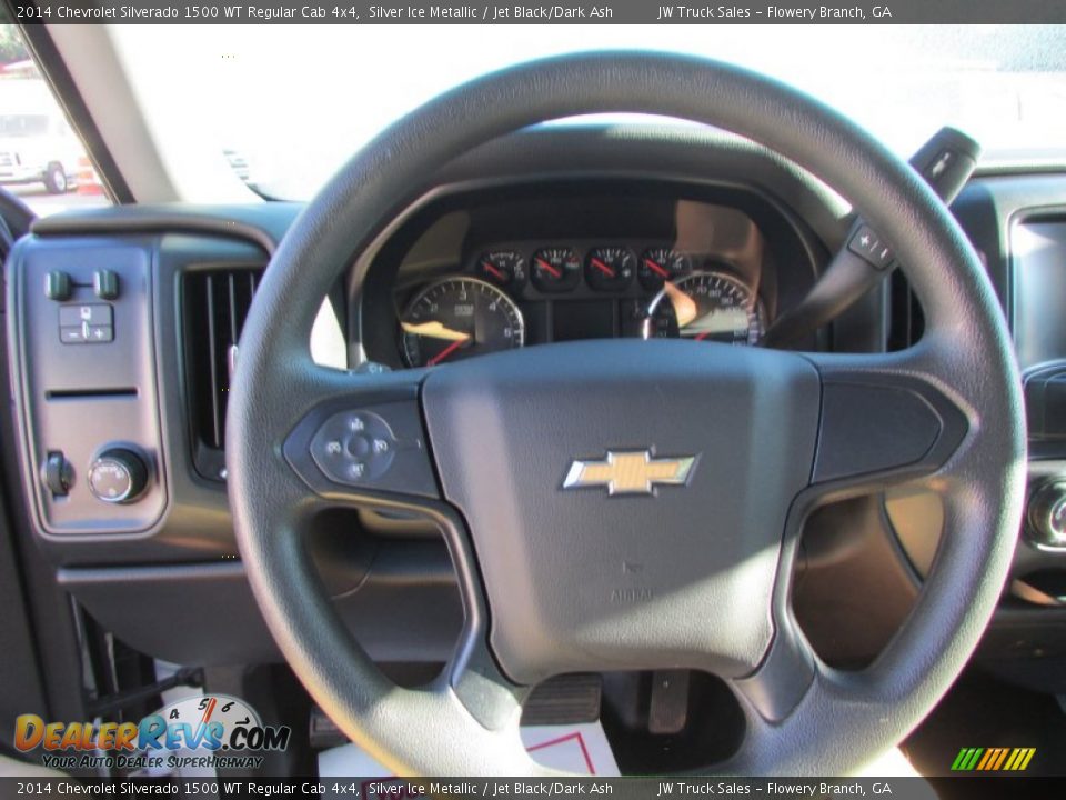 2014 Chevrolet Silverado 1500 WT Regular Cab 4x4 Silver Ice Metallic / Jet Black/Dark Ash Photo #29