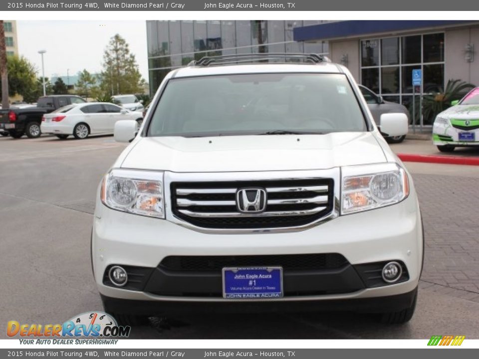 2015 Honda Pilot Touring 4WD White Diamond Pearl / Gray Photo #8