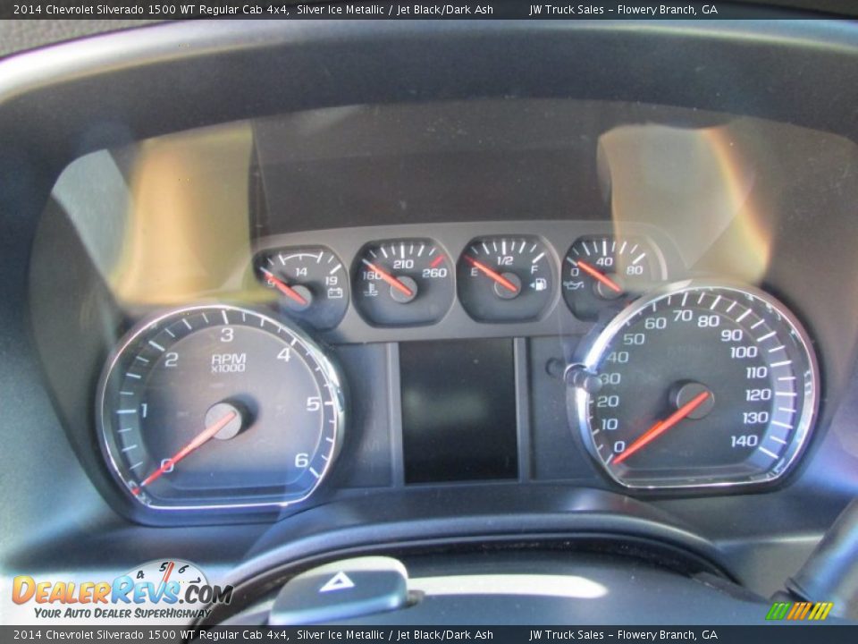 2014 Chevrolet Silverado 1500 WT Regular Cab 4x4 Silver Ice Metallic / Jet Black/Dark Ash Photo #30