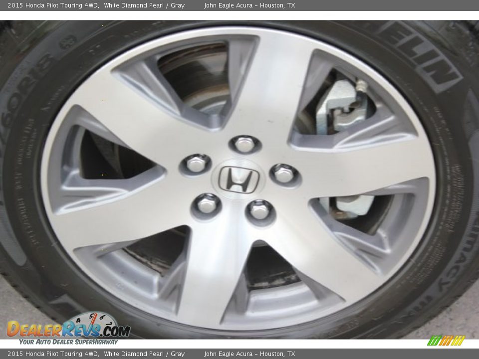 2015 Honda Pilot Touring 4WD White Diamond Pearl / Gray Photo #10
