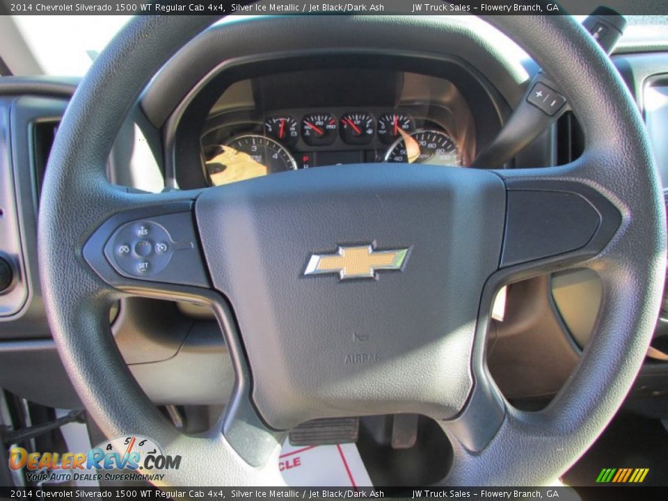 2014 Chevrolet Silverado 1500 WT Regular Cab 4x4 Silver Ice Metallic / Jet Black/Dark Ash Photo #32