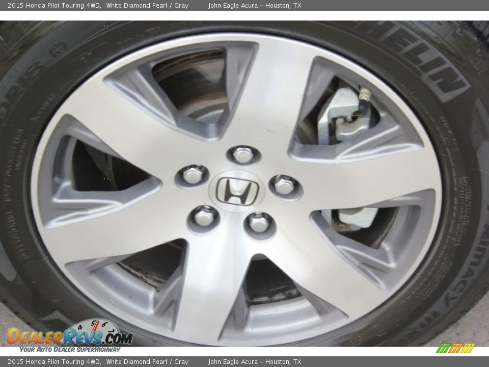2015 Honda Pilot Touring 4WD White Diamond Pearl / Gray Photo #11