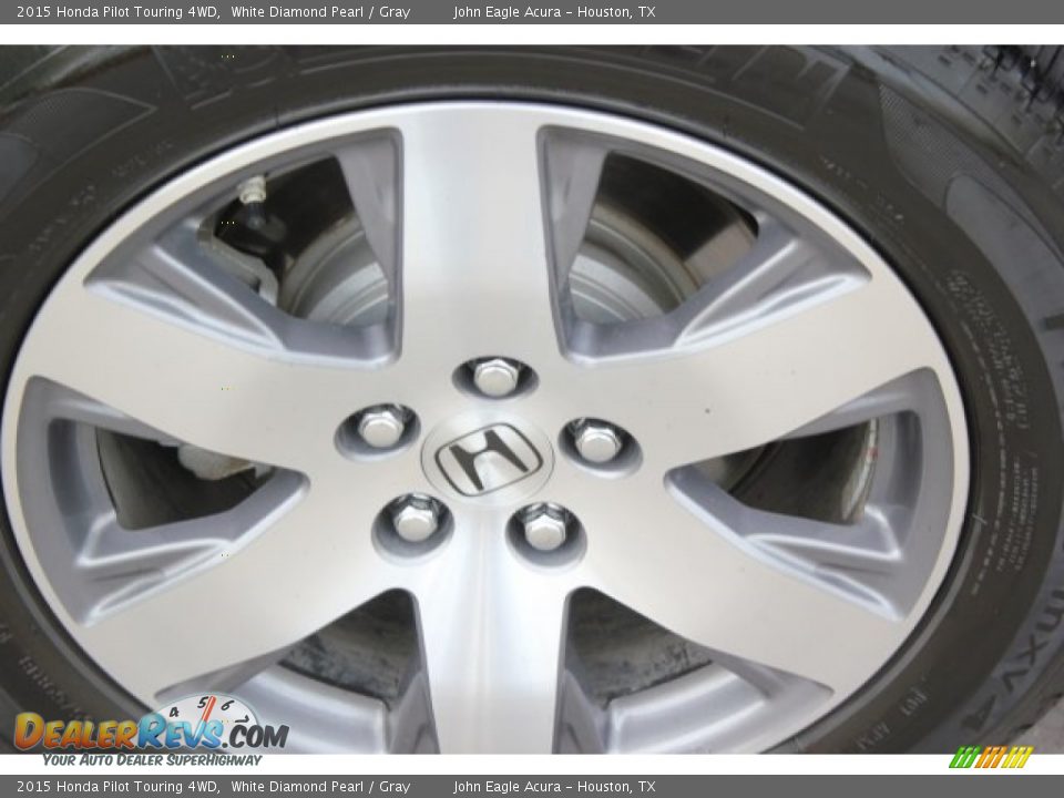 2015 Honda Pilot Touring 4WD White Diamond Pearl / Gray Photo #12
