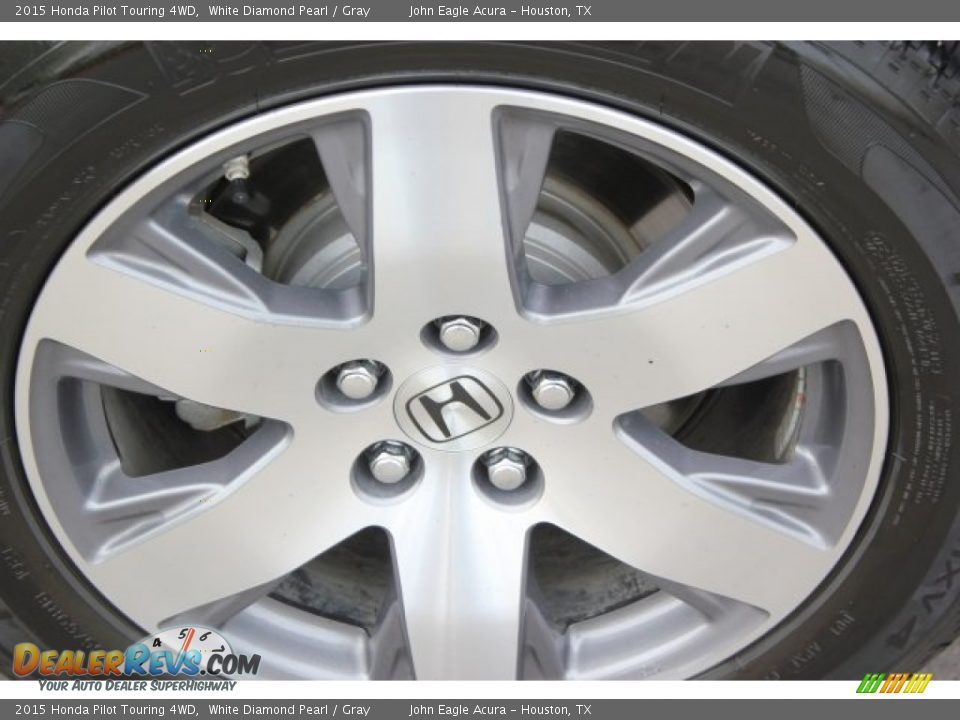 2015 Honda Pilot Touring 4WD White Diamond Pearl / Gray Photo #13