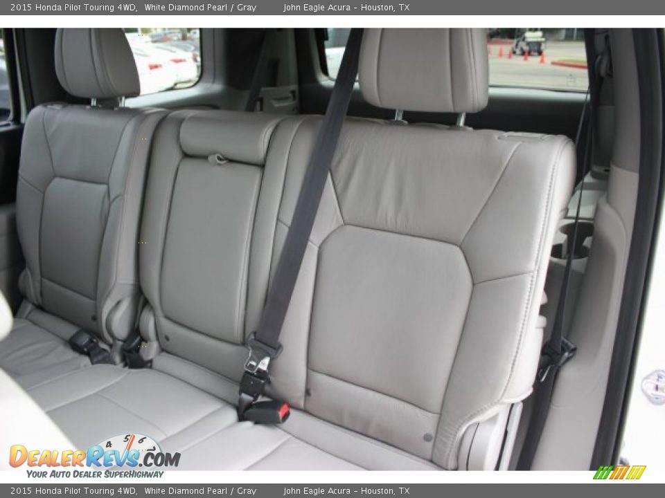 2015 Honda Pilot Touring 4WD White Diamond Pearl / Gray Photo #19