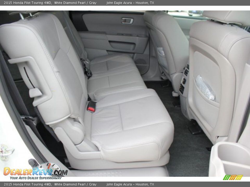 2015 Honda Pilot Touring 4WD White Diamond Pearl / Gray Photo #24