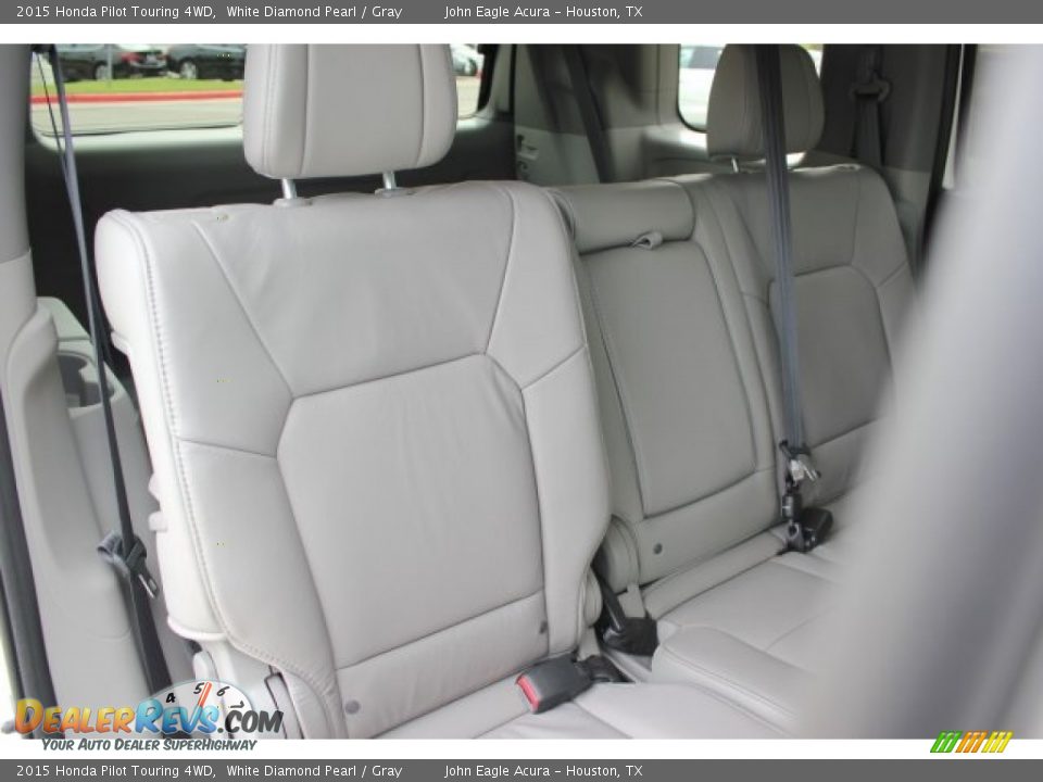 2015 Honda Pilot Touring 4WD White Diamond Pearl / Gray Photo #25