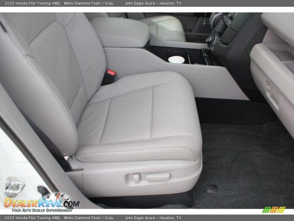 2015 Honda Pilot Touring 4WD White Diamond Pearl / Gray Photo #27