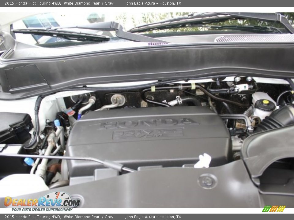 2015 Honda Pilot Touring 4WD White Diamond Pearl / Gray Photo #29