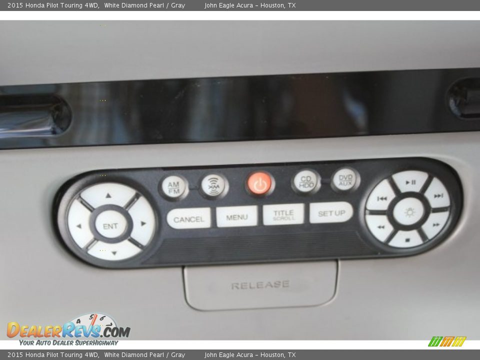 2015 Honda Pilot Touring 4WD White Diamond Pearl / Gray Photo #35