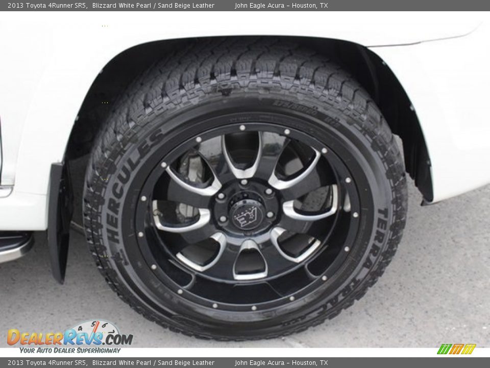 2013 Toyota 4Runner SR5 Blizzard White Pearl / Sand Beige Leather Photo #10