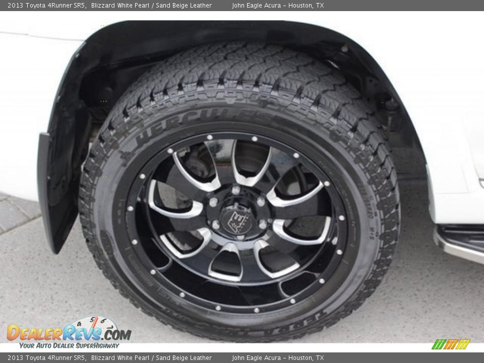 2013 Toyota 4Runner SR5 Blizzard White Pearl / Sand Beige Leather Photo #11