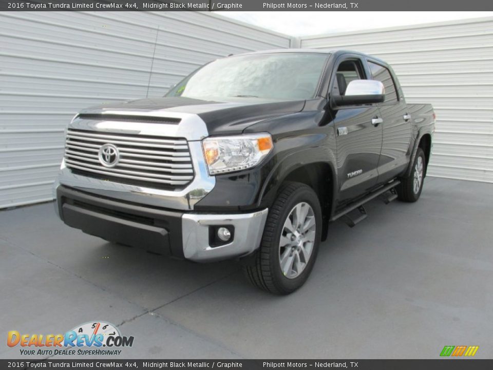 2016 Toyota Tundra Limited CrewMax 4x4 Midnight Black Metallic / Graphite Photo #7