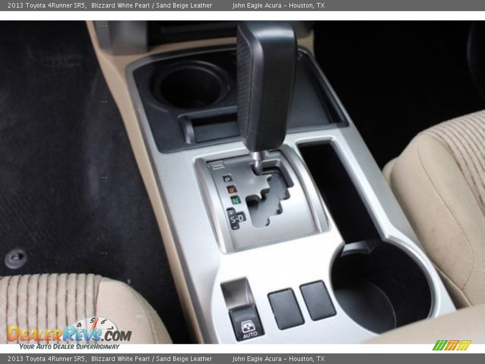2013 Toyota 4Runner SR5 Blizzard White Pearl / Sand Beige Leather Photo #34