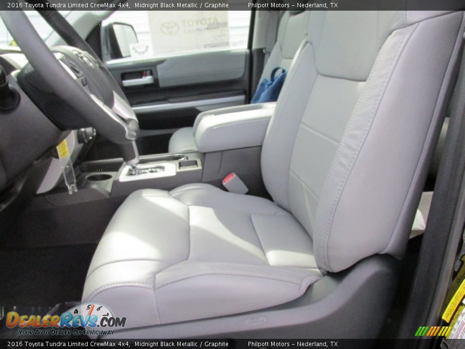 2016 Toyota Tundra Limited CrewMax 4x4 Midnight Black Metallic / Graphite Photo #23