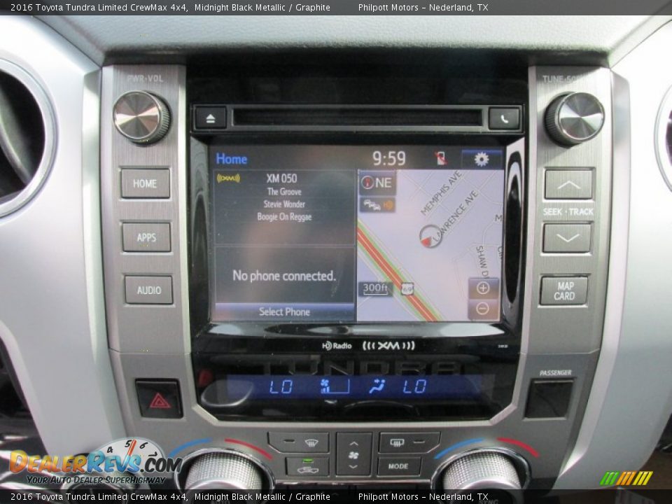2016 Toyota Tundra Limited CrewMax 4x4 Midnight Black Metallic / Graphite Photo #28