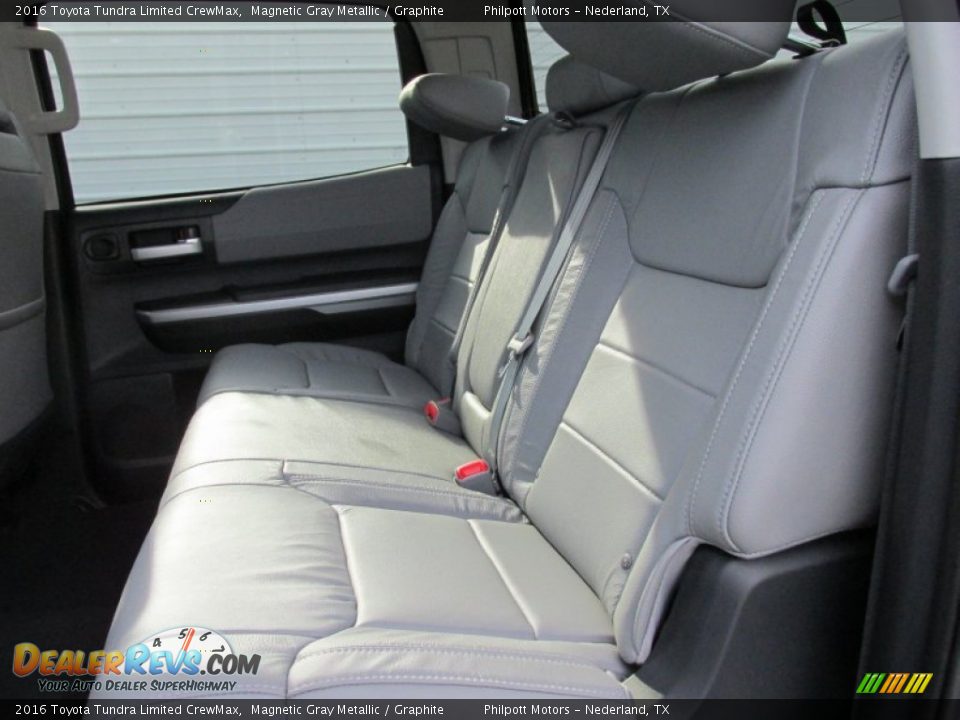 Rear Seat of 2016 Toyota Tundra Limited CrewMax Photo #19