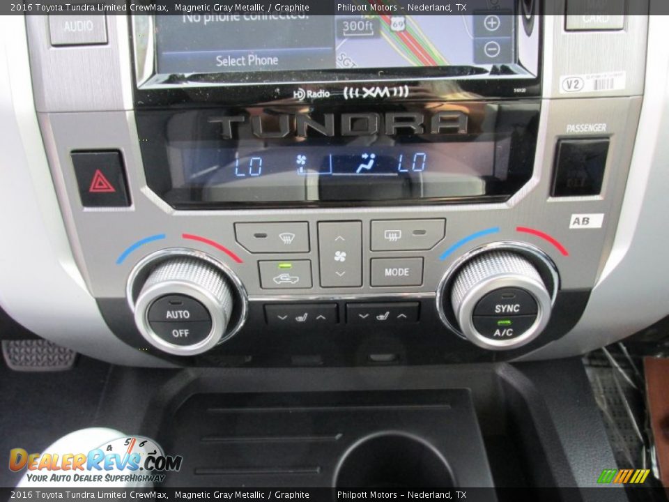 Controls of 2016 Toyota Tundra Limited CrewMax Photo #28