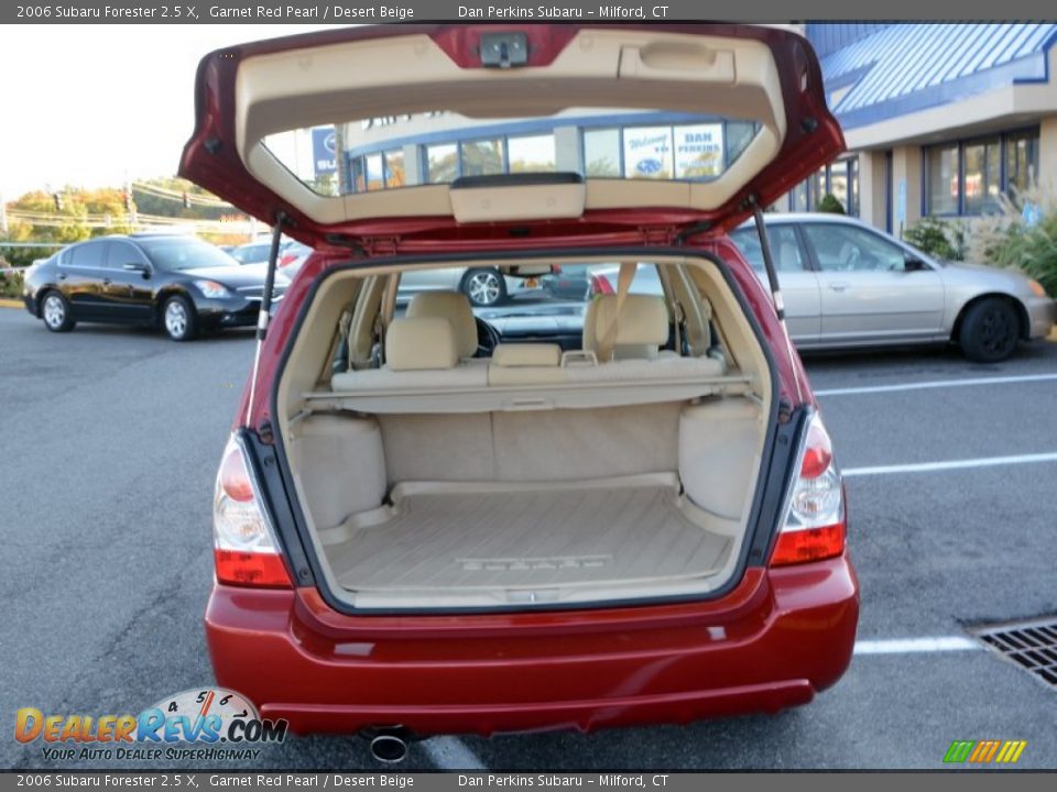 2006 Subaru Forester 2.5 X Garnet Red Pearl / Desert Beige Photo #8