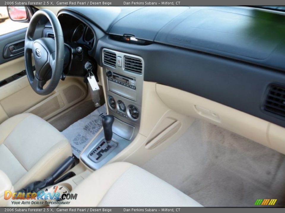 2006 Subaru Forester 2.5 X Garnet Red Pearl / Desert Beige Photo #9