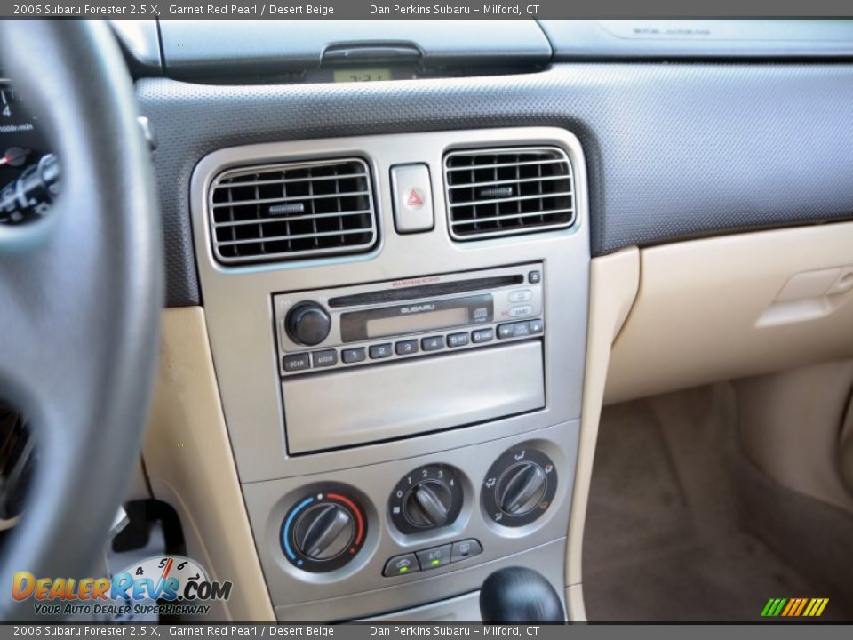 2006 Subaru Forester 2.5 X Garnet Red Pearl / Desert Beige Photo #11