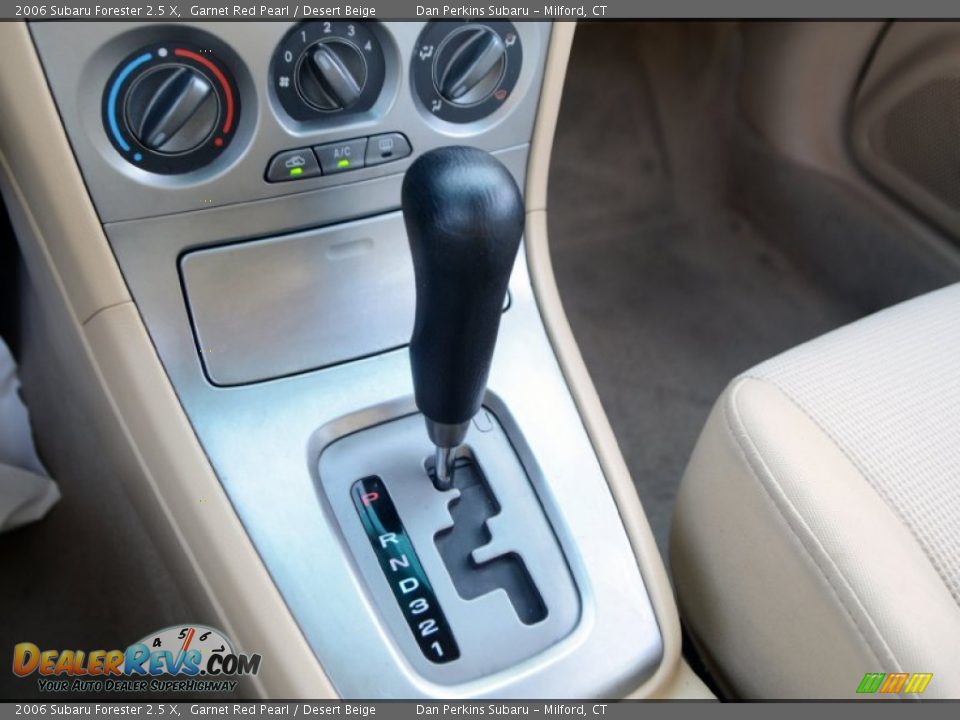 2006 Subaru Forester 2.5 X Garnet Red Pearl / Desert Beige Photo #12