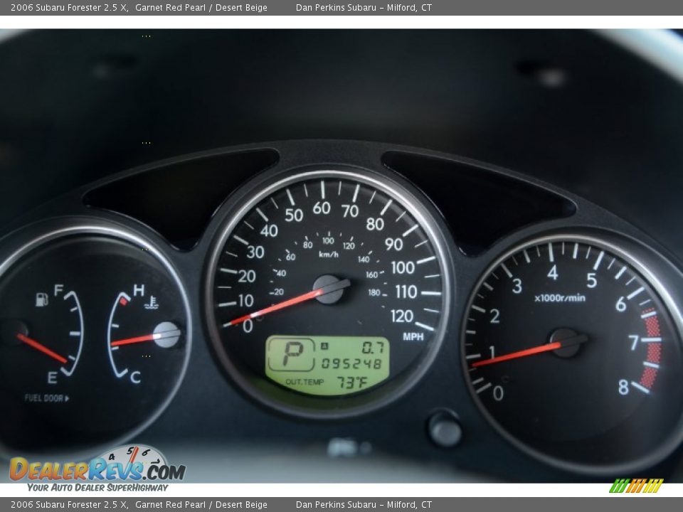 2006 Subaru Forester 2.5 X Garnet Red Pearl / Desert Beige Photo #13