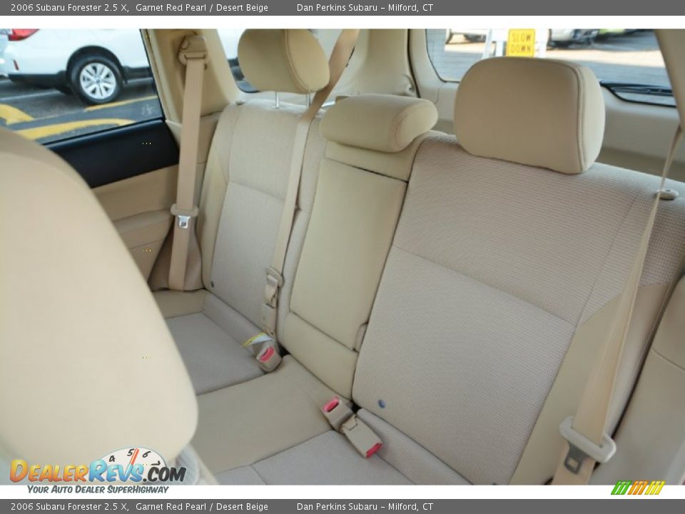 2006 Subaru Forester 2.5 X Garnet Red Pearl / Desert Beige Photo #14