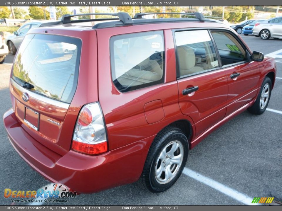 2006 Subaru Forester 2.5 X Garnet Red Pearl / Desert Beige Photo #15
