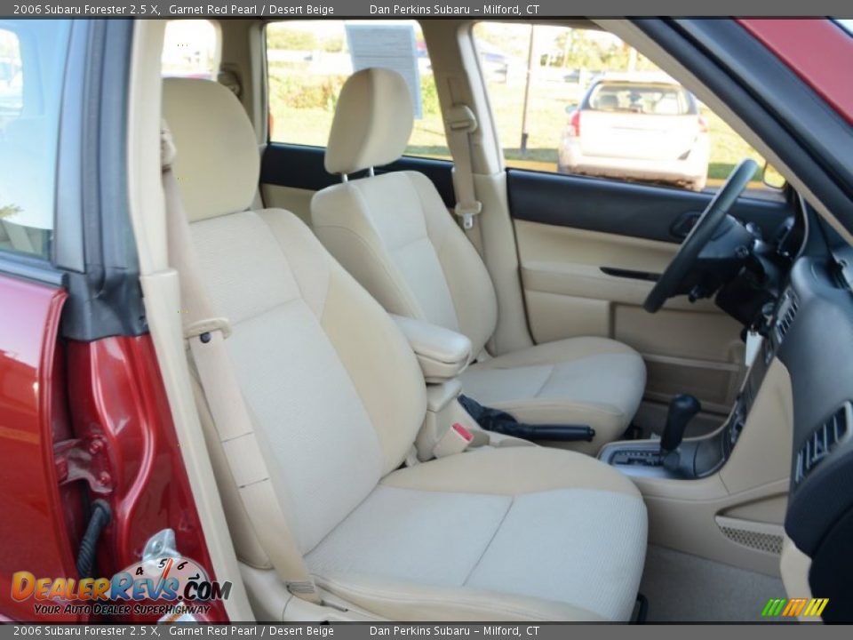 2006 Subaru Forester 2.5 X Garnet Red Pearl / Desert Beige Photo #16
