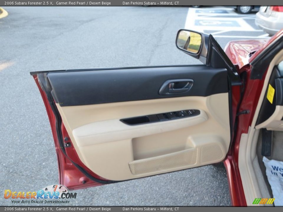 2006 Subaru Forester 2.5 X Garnet Red Pearl / Desert Beige Photo #17