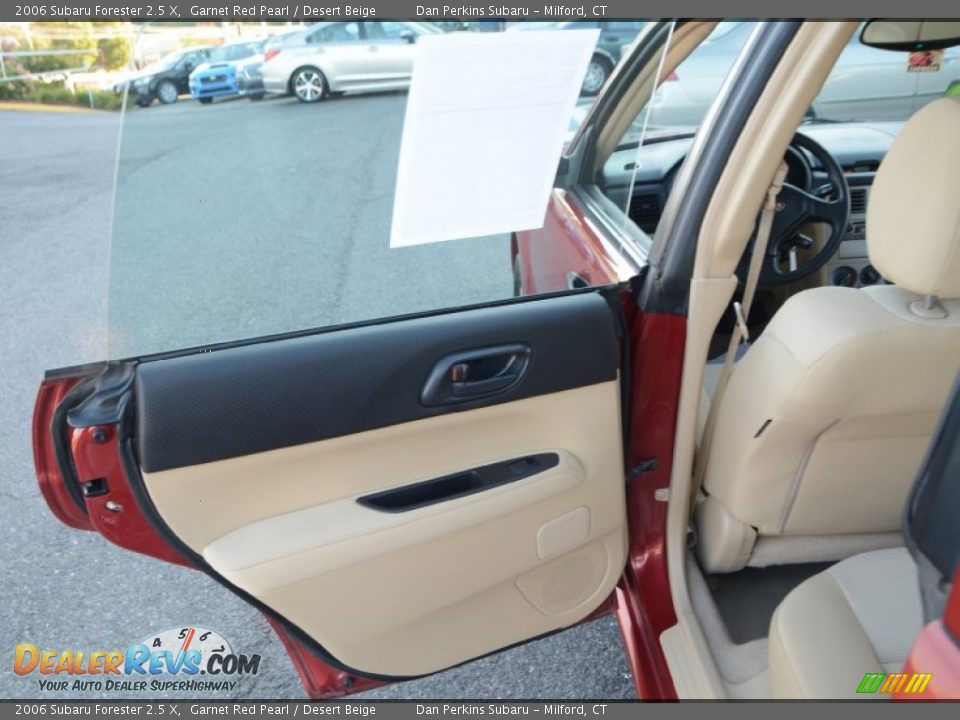 2006 Subaru Forester 2.5 X Garnet Red Pearl / Desert Beige Photo #18