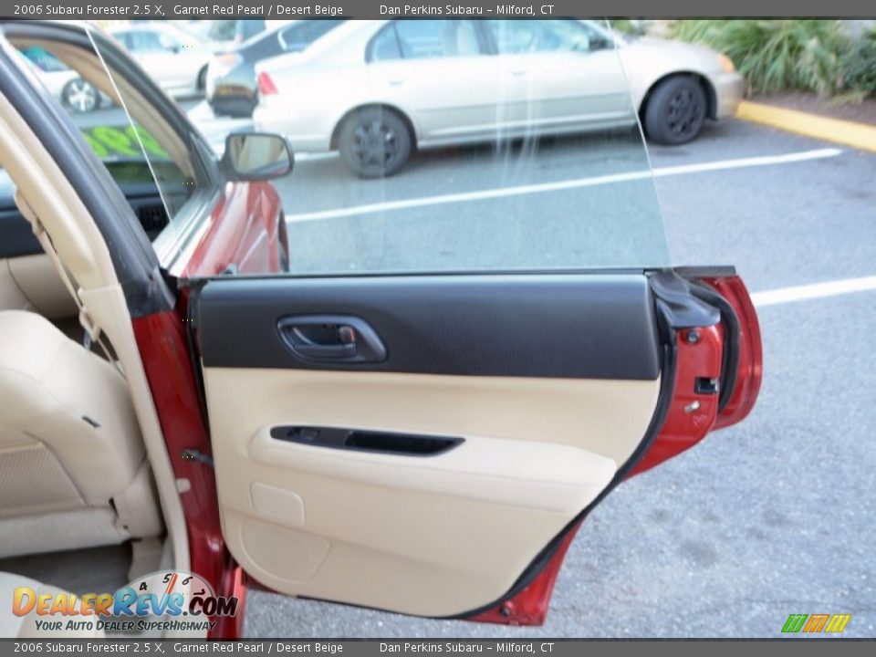 2006 Subaru Forester 2.5 X Garnet Red Pearl / Desert Beige Photo #19