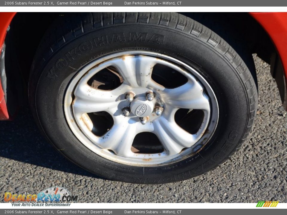 2006 Subaru Forester 2.5 X Garnet Red Pearl / Desert Beige Photo #21
