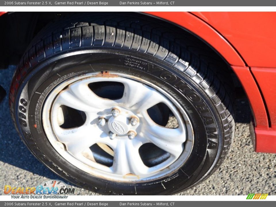 2006 Subaru Forester 2.5 X Garnet Red Pearl / Desert Beige Photo #22