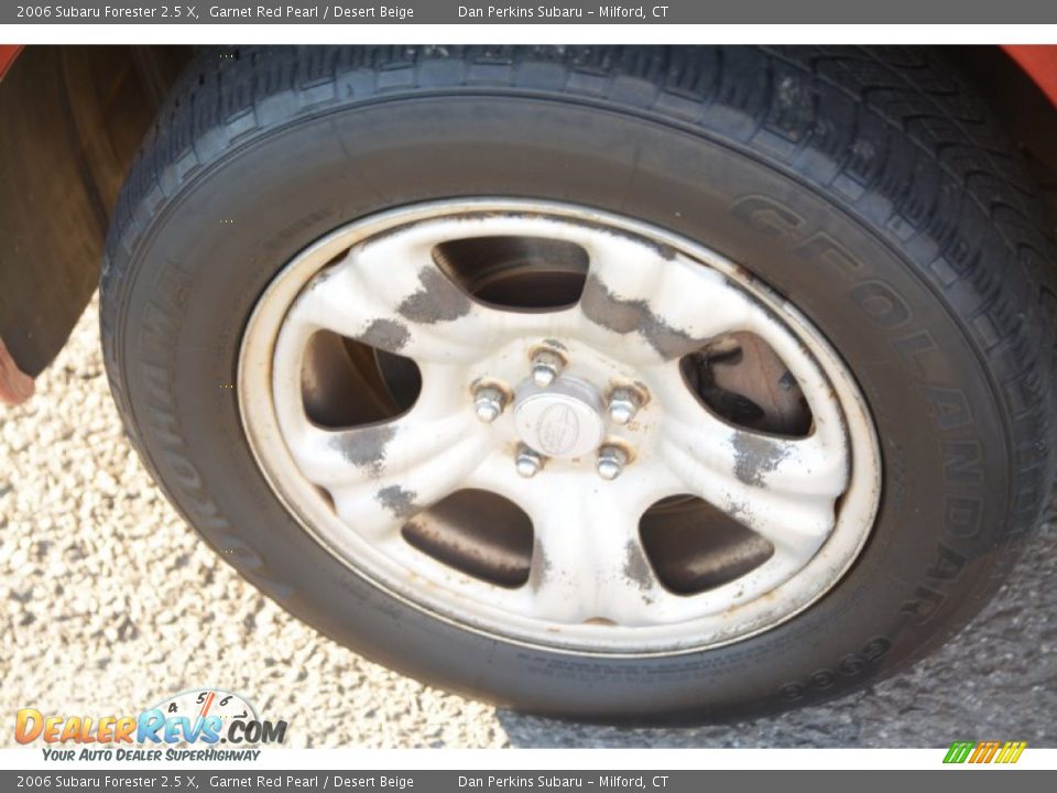 2006 Subaru Forester 2.5 X Garnet Red Pearl / Desert Beige Photo #24