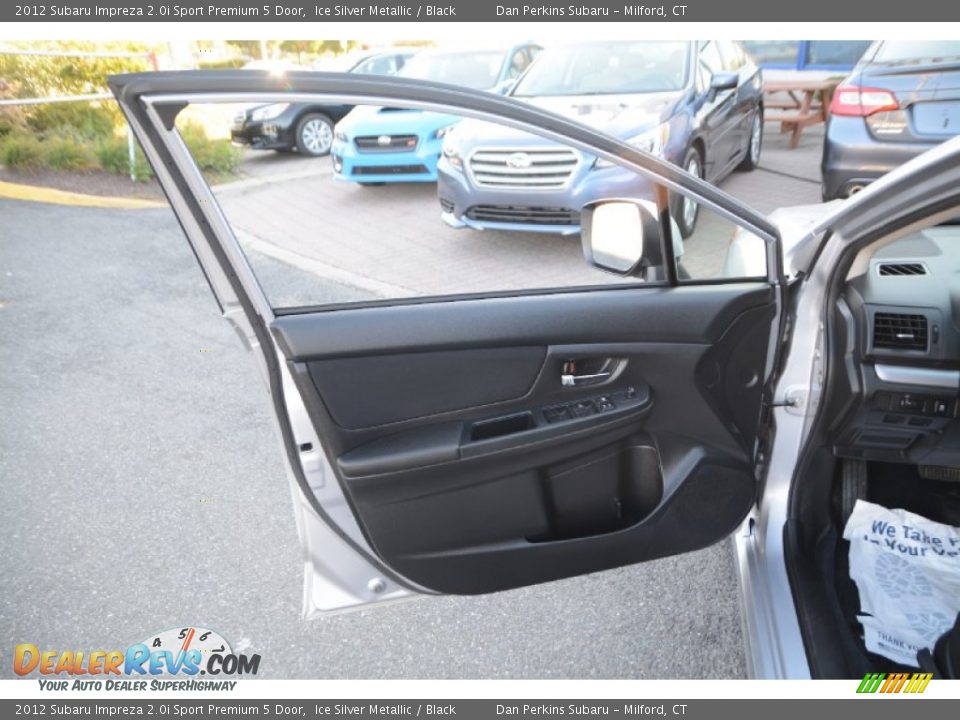 2012 Subaru Impreza 2.0i Sport Premium 5 Door Ice Silver Metallic / Black Photo #15