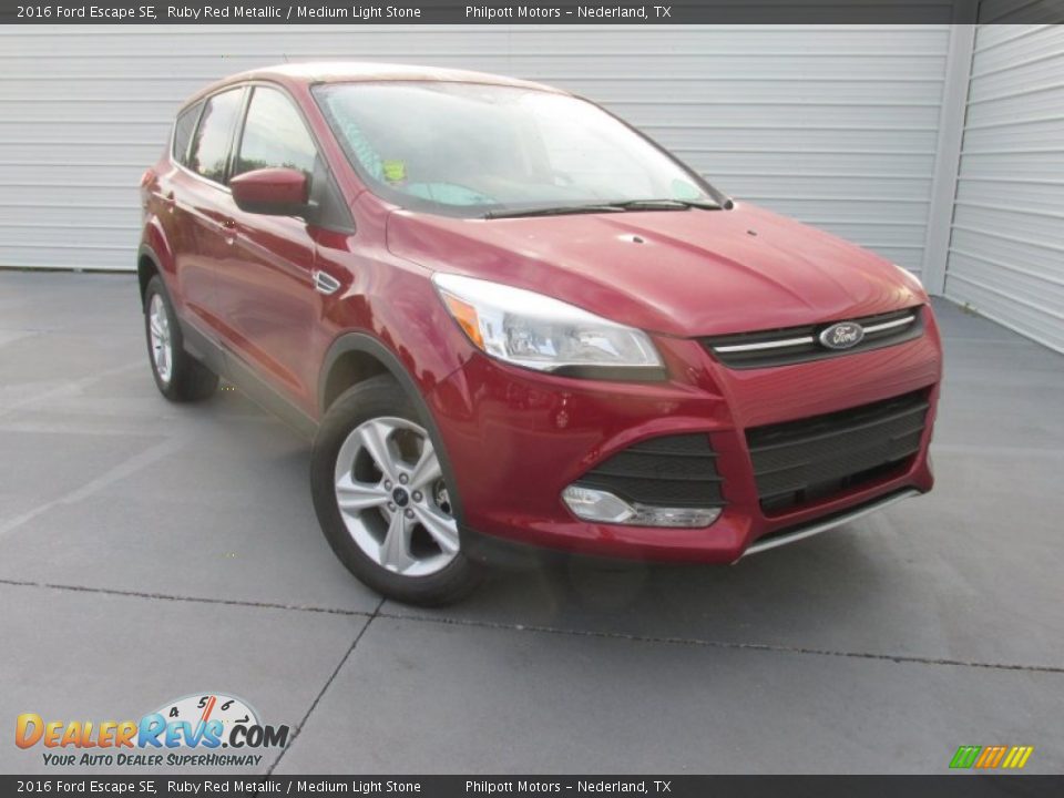 2016 Ford Escape SE Ruby Red Metallic / Medium Light Stone Photo #1