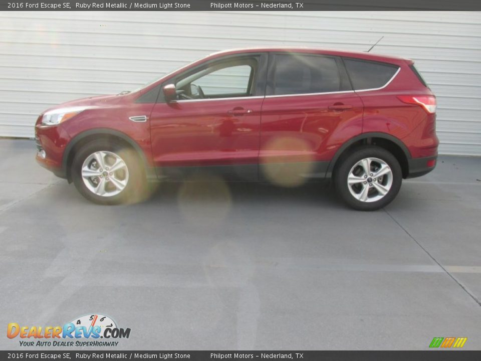 2016 Ford Escape SE Ruby Red Metallic / Medium Light Stone Photo #6