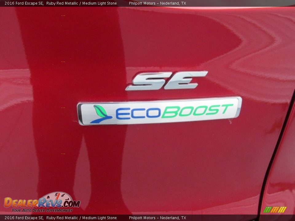 2016 Ford Escape SE Ruby Red Metallic / Medium Light Stone Photo #14