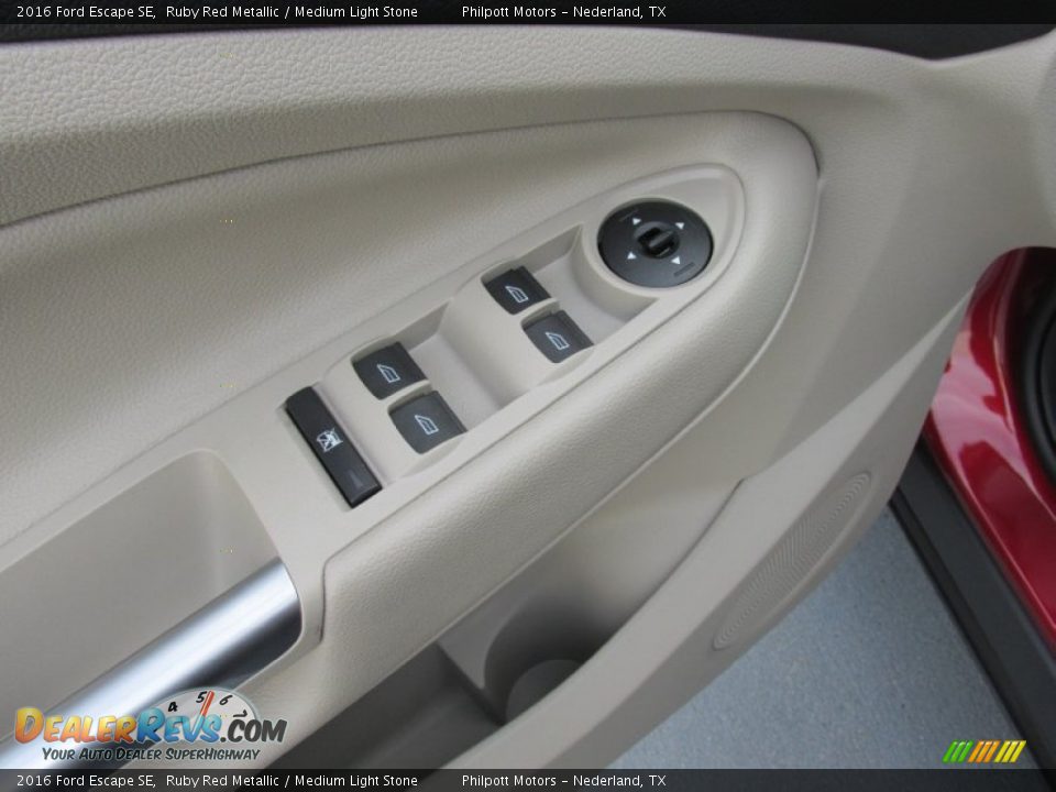 2016 Ford Escape SE Ruby Red Metallic / Medium Light Stone Photo #20