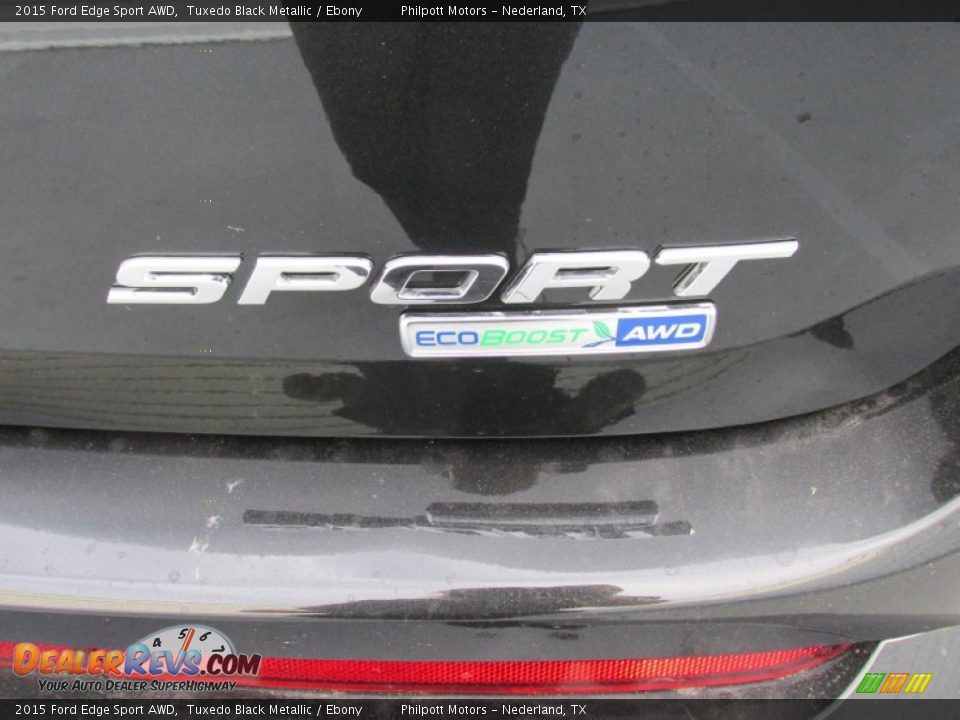 2015 Ford Edge Sport AWD Tuxedo Black Metallic / Ebony Photo #14