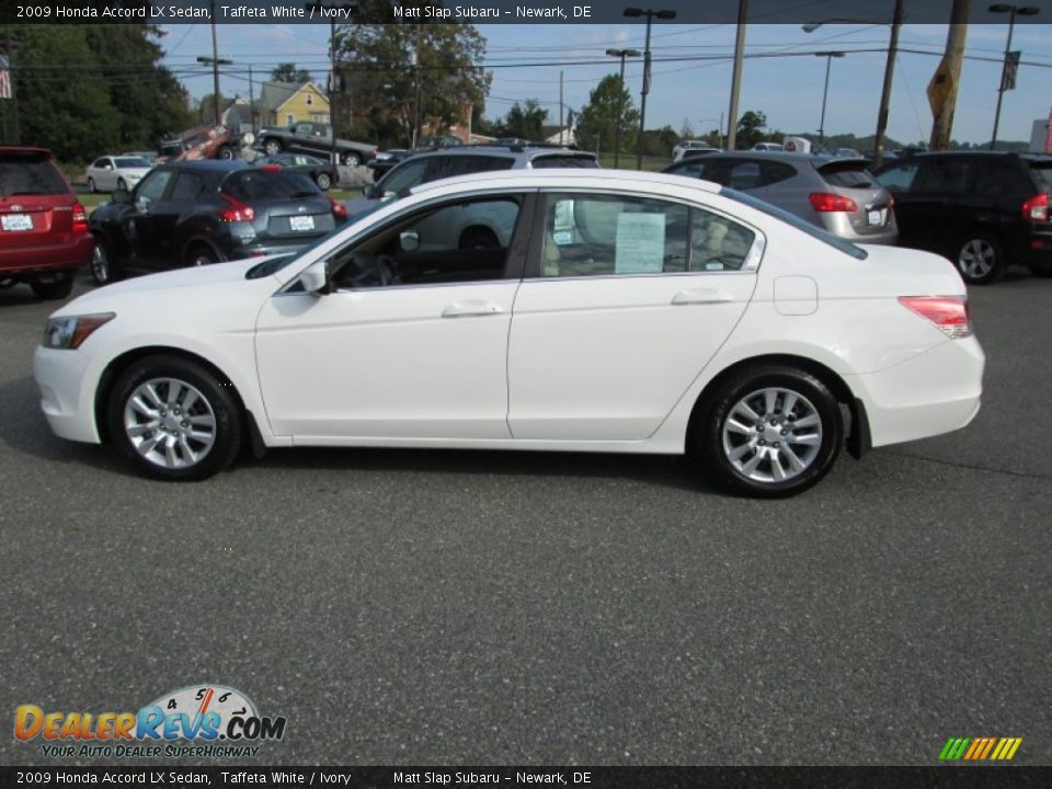 2009 Honda Accord LX Sedan Taffeta White / Ivory Photo #9