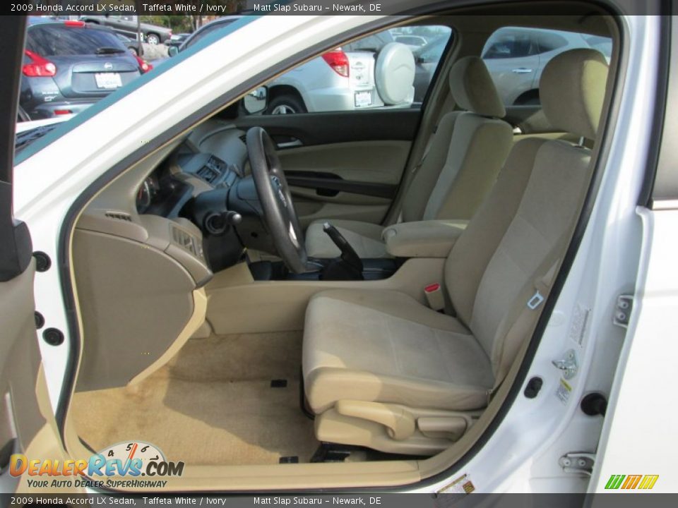 2009 Honda Accord LX Sedan Taffeta White / Ivory Photo #12