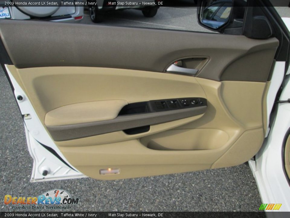2009 Honda Accord LX Sedan Taffeta White / Ivory Photo #13