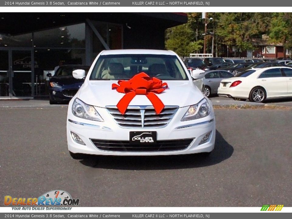 2014 Hyundai Genesis 3.8 Sedan Casablanca White / Cashmere Photo #2