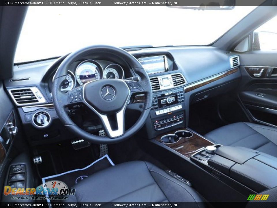 Black Interior - 2014 Mercedes-Benz E 350 4Matic Coupe Photo #5