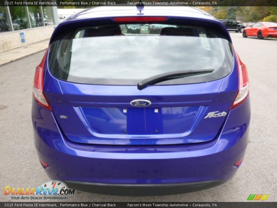 2015 Ford Fiesta SE Hatchback Perfomance Blue / Charcoal Black Photo #6