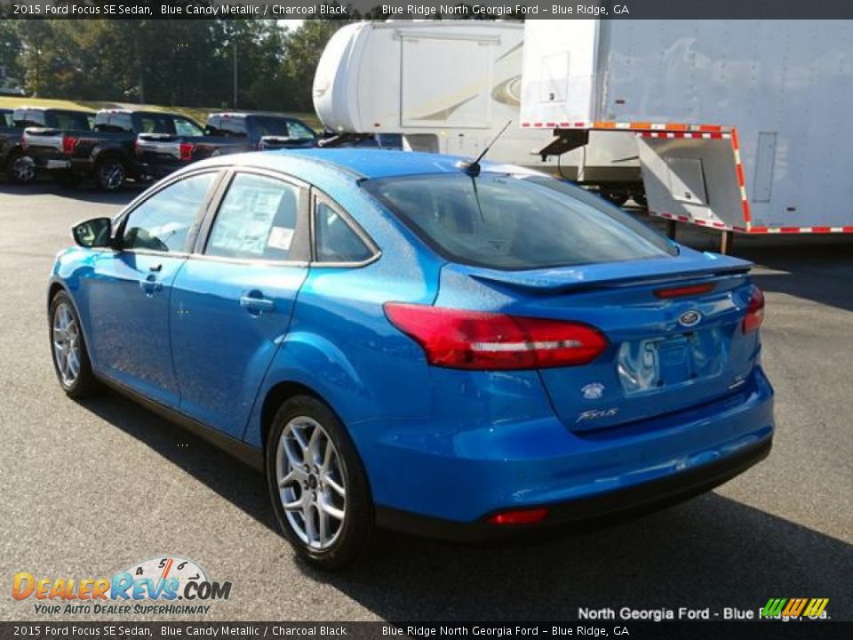 2015 Ford Focus SE Sedan Blue Candy Metallic / Charcoal Black Photo #3